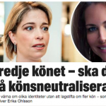 SKRIVER I EXPRESSEN – OM FÖRSLAGET ATT UTREDA ETT TREDJE KÖN